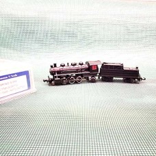 Bachmann N-Scale Steam Locomotive Prairie 2-6-2 Tender Painted Unlettered